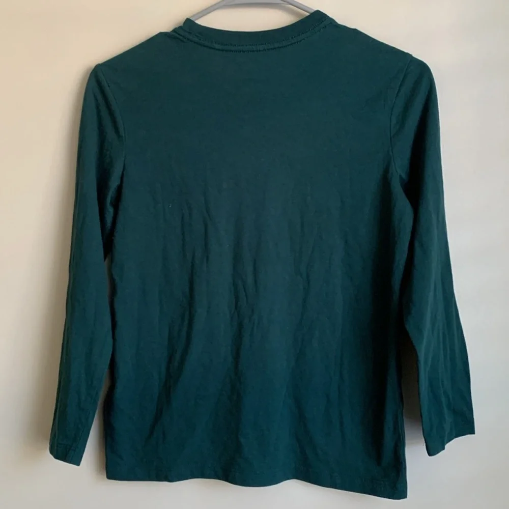 Old Navy Forrest Green long sleeve tee shirt size lg (10/12) EUC